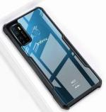 AmericHome Infinix Hot 9 Pro Black, Transparent Rubber Dual Protection Mobile Back Cover