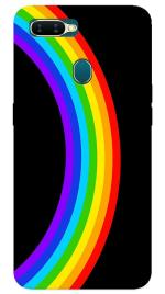 MobiEra Oppo Realme 2 Pro Rainbow Circle Design Plastic Hard Case Cover