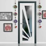 PALPAL Multicolor Paper Mache God Om And Bangle Door Hanging Home Decor Item 80 cm - Pack Of 2