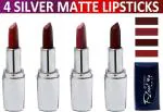 OUR BEAUTY Multicolor 100% Veg And Long Stay Soft Matte Lipstick Combo 40 (Pack Of 4)