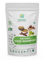 NISARG ORGANIC FARM Natural Hair Shampoo Powder I with Amla, Aritha, Methi, Shikakai I Pure Organic and Natural I Traditional Method Made I Hair Care for Men & Women - 1kg