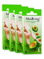 Masking Full Body Gel Waxing strip kit for All Skin Type,for Women 32 Strip with 8 Pre & 8 Post Wipe