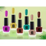 Banetion Pink Matte Finish Nail Polish Pack of 6 (8 ml)