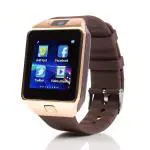 Savvy Bucket DZ09 BULETOOTH SMARTWATCH GOLD ( BROWN STRAP, FREESIZE)