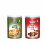 GREENZZ Combo Pack I Italian Seasoning 70Gm I Red Chilli Flakes 50 Gm I Mix Herb Seasoning I Pizza Pasta Seasoning I Pack Of 2