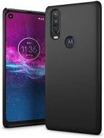 MULTRONICS Black Rubber Back Cover Compaitible With Motorola Moto One Action