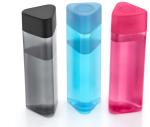 Veratico Multicolor Plastic Triangle Shape Water Bottle Set Of Fridge Water Bottles, 1000 Ml (Pack Of 3)