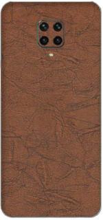 Orgic India Redmi Note 9 Pro Red Leather Mobile Skin