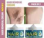 KURAIY Permanent Hair Removal Cream Painless Hair Remover For Armpit Legs and Arms Skin Care Body Care Pack of 2