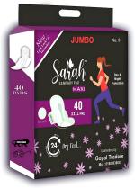Sarah Dry-Net Soft & Comfortable Sanitary Napkins for Day & Night Protection Sanitary Pad (Pack of 40)