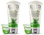 Lotus Herbals Whiteglow 3 In 1 Deep Cleaning Skin Whitening Facial Foam | Chemical Free | With Milk Enzymes & Aloe Vera Gel | For All Skin Types | 100g x Pack of 2