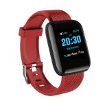 STORM M5, Smart Watch Fitness Band 35 mm Black Color Touch Screen for ANDROID and IOS, Red Strap