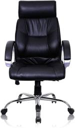 GURU CHAIR Office Chair for Computer Work Chair for Home/Revolving Rolling (CHAIRS12)(Black High Back Chair)