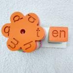 Hawbeez Wooden Three Letter Words Toy/Wooden Alphabet Learning Toy/Wooden Educational Toy/Montessori Toys for Kids/Wooden Alphabet Wheel/Learning Toy/Montessori Toys/Educational Toys