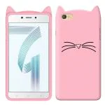 Lejaao Oppo A71 Rose Gold Silicone Mobile Back Cover