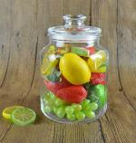 JIGSHTIAL Dishwasher Safe Clear Glass Pickle Jar 2000 ml