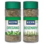 Keya Oregano, Imported Pure Herb Sprinkler, 15g and Rosemary Herbs 17g | Combo Pack 2