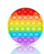 Shivsoft Popp It Toys,Push Pop Bubble Toy,Autism Special Needs Silicone Stress Relief Toy,Novelty Gifts for Girls Boys Kids Adults (Round)