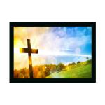 Dharvika Innovations Design 20 Synthetic Lord Jesus Cross Photo With Frame, 14 X 20 Inch