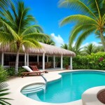 Love Creation 12x18 Size poster print for creative wall art- tropical-paradise-digital-art-print-10270(Non Sticker)