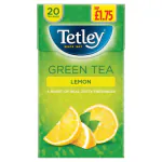 Tetley Immune Vitamin C Lemon, Honey Green Tea Bags Box (40 g) Imported