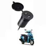 Crokrok 5V 2.1A Fascino Yamaha Bike Mobile Charger