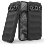 Casotec Back Cover for Google Pixel 9 Pro 5G | Full Camera Protection | Liquid Silicon Case | Flexible Bumper Case for Google Pixel 9 Pro 5G (Black)