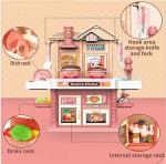 Unleash Your Child's Inner Chef with The 3-in-1 Kitchen Pretend Play Toys Travel Suitcase: 23 Realistic Cooking Accessories, Sounds, Light, and Running Water - Perfect for Toddlers and Kids!