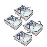 Arvanaindia Grey Polypropylene Shirt Cover (Pack Of 4)