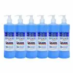Zermero Advance Hand Sanitizer 500ml Dispenser Pack of 6| 80% alcohol| WHO recommended