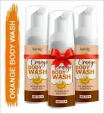 KURAIY ORANGE Body Wash for Hand Foot Body Effective Whitening Body Wash Shower Skin Care