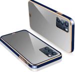Star Craftune Back Cover for Oppo A 16/ Oppo A 16S/ Oppo A 54S (5G) Ultra Chrome Case | Solid Gold Border Scratch Protection Bumper TPU | Transparent Anti - Blue