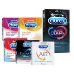 DUREX HONEMOON BLAST Condoms Mutual Climax 10s & Ribbed, Dots, Thin, Time, Air 3s (Set of 6, 25 Sheets)