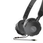 Tiger HPM-01 Extra Base Headphones, Ai Voice Interaction Built in HD Mic Wired Headset (Black, On the Ear)