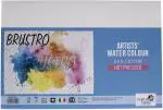 Brustro Artists Watercolour Paper, 300 GSM, 14 X 21 cm - 25% Cotton Hot Pressed, 18 Sheets