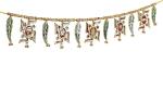 PINK SKYmahis fashion Metal Swastik Subh Labh Toran For Door Hanging Toran (metal)