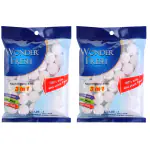 Wonder Fresh Naphthalene Balls for Clothes | Bathroom | Wardrobe | Multicoloured | Anti-Insects Moth Balls | 200 gm Pack of 2