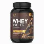 Nutriarc Whey Protein (Primary Source Whey Isolate) - 24g Protein, 5.5g BCAAs, 11g EAAs and 4.3g Glutamine, 1 KG (31 Servings) Smooth Chocolate