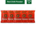 Goshudh Lal Mirch Powder 2500 g (500g X 5 Pack) Red Chilli Powder