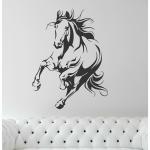 Wallzone Multicolor Vinyl Black Horse Large Wallsticker, 60 X 50 Cm