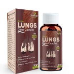 ALICANTO DRUGS Blessings Ayurveda's Lungs Detox Capsules for Men & Women 100% Natural Plant Based | Protects From Air Pollution and Tobacco Smoke | Provides Relief From Breathing Issues | Pack of (6)