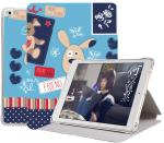 Caseelo Printed Flip Case for Apple iPad 7.9 Inch Mini 5 / Mini 4 / Mini 3 / Mini 2 / Mini 1 Generation Printed Folio Silicone Smart Cover with Honeycomb Cooling Feature [ Soft Air Bag Corner Protection ] ( Puppy Friend )