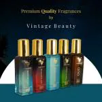 VINTAGE BEAUTY Unisex Eau De Parfum Gift Set 5 x 20ml for Men & Women with ONE MILLION, RED DIAMOND, AQUA FRESH, PARTY LOVER,OUD, Perfume|Long Lasting EDP Fragrance Scent