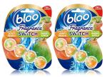 Bloo Solid Toilet Rim Block Juicy Peach And Sweet Apple, 50 G Each (Pack Of 2)