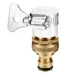 Hasthip Brass Small 2 In 1 Set Universal Tap Connector,Adapter Quick Release Coupling, Pipe