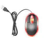 BOPUD USB Optical Wired Mouse with clickable Scroll Wheel For Laptop,Computer,Desktop Wired Optical Mouse With LED Light Tracking Comfortable Design