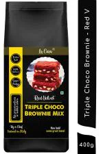 La Casa Triple Chocolate Brownie Mix - Red Velvet 400 Gm