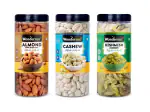 Wondernut Almonds, Cashew & Raisin Dry Fruits Combo 750 g (Pack of 3) Each 250 g
