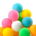 Kuhu Creations Supreme 24 pcs Small (3cm) Colorful Ping Pong Style Balls (Hard Plastic)