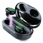 Edyell c5p Black Wireless Bluetooth Waterproof Earbuds with Charging Case